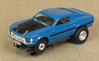 Aurora Blue Ford Mustang Mach 1 W t-jet 500 Ho Slot Car  