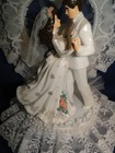 New Elegant Lisa Anne Wedding First Dance Wed Couple Caketop   Lace Heart    372