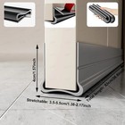 Under Door Bottom Seal Strip Stopper Adjustable Twin Door Draft Guard Soundproof