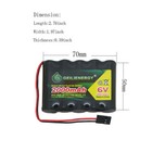 Geilienergy 2x 6 0v 2000mah Flat Receiver Rx Nimh Battery Pack  For Rc Aircraft