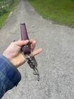 Purpleheart Rebenque Horse Whip With Panic Clip And Belt Ring Carrier 
