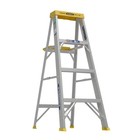 4 Ft Aluminum Step Ladder  8 Ft Reach  225 Lb Load  Type Ii Duty