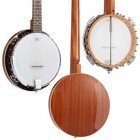 6-string Banjo Guitar With Closed Solid Back Resonator And 24 Brackets