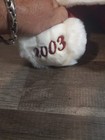 Dandee White Snowflake Teddy Bear Girl Plush 13  Christmas Stuffed  2003 Nwt