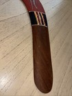 Vtg Brigalow Timber Wooden Genuine Aboriginal  Australian Boomerang Hand Painted