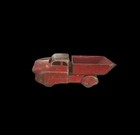 Vintage 1930s Wyandotte Pressed Steel Dump Truck - Original Wood Wheels