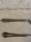2 Pretty Vintage Silver Plate Demitasse Spoons