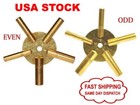 Universal Brass Clock Key For Winding Clocks 5 Prong Even   Odd Numbers