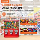 Vevor Gumball Machine With Stand Vending Coin Bank Vintage Candy Dispenser Red