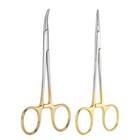 2type Dental Hemostat Locking Forceps Surgical Instrument Curved   Straight Head
