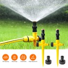 360   Rotation Auto Irrigation System Garden Lawn Sprinkler Patio Save Water Usa