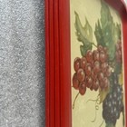 Vintage Mid Century Modern Metal Serving Trays  4  Grapes Cottage Core 1960s