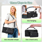 Universal Stroller Organizer Bag Caddy Insulated Cup Holders Detachable Phone