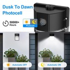 30w Led Wall Pack Light  Dusk To Dawn Outdoor Lighting Sensor  3600lm  5000k    