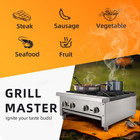 Commercial Gas Hot Plate Stove W 4 Burners Propane Natural Gas Countertop Range