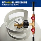 5 Feet 2 Ways Y Splitter Cga Propane Converter Adapter Hose For Qcc1 20lbs Tank