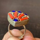 Ancient Antique Bronze Ring With Stone Amazing Very Rare Vintage