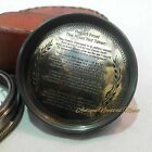 Maritime Vintage Nautical Brass Stanley London 1885 Compass Marine Handmade Gift
