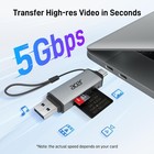 Acer Sd Card Reader Usb C  Dual Slots Type C To Micro Adapter Grey