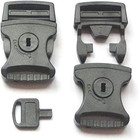 5 Sets 1  25mm Buckles Side Release Webbing Nylon Belt Strap Key Locking Prot   