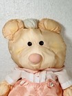1986 Fisher Price Puffalump Stuffed Teddy Bear Nylon Plush Vintage W Clothes