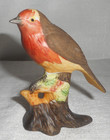 Porcelain Colorful Robin Figurine Bird Lover Gift Animal Curio Cabinet 3 5 8 