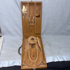 Vintage Wooden Book Charkha Yarn Spinning Wheel India tibet