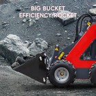 New 4-in-1 Combo Bucket Mini Skid Steer Loader Attachment Heavy Equipment