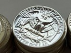 1964  p  Type B  Washington Quarter 90  Silver Beautiful Coin One Coin