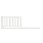 Brush White Toddler Guard Rail - Universal Crib Conversion For Enhanced Safety
