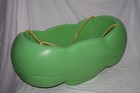 Vintage Step2 Step 2 Two Caterpillar Swing Green Swingset Double Htf Guc
