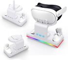 For Meta Quest 3 Vr Headset Controller Charging Dock Charger Stand Station Abs