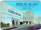 C1950s Ciudad Juarez  Mexico Mexican Arts Crafts Card Peso-usd Money Chart C44