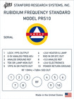 Srs Prs10 Rubidium Standard   Calibrated   Adev 2 35e-12   f f -6 47e-12