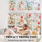 Stained Glass Window Film Static Cling Door Privacy Film Decorative Flowers G   