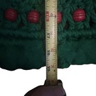 Vintage Macrame Green Christmas Tree Hanging W  Red Beads Decor Boho Retro 19 