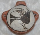 Early 1930-40 s Seferina Bell Zia Pottery Miniature Canteen W  Bird Painting