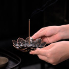 Metal Incense Burner Holder Detachable Ash Catcher Stick Cone Coil Burner