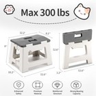 Step Stool Foldable 9   Folding Step Stool For Kids   Adults 300 Lb Capacity 