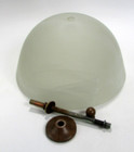 10    Glass Lamp Shade Light Frosted White Marble Swirl Ceiling Fan   Preowned  