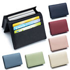 Genuine Leather Pocket Card Holder Women Men Business Id Credit Card Case Wallet