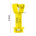 Fence Shock Insulators For Electric Wire 25pcs Chain Link Post Yellow 