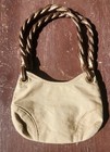 Disney Hannah Montana Purse Hand Bag  Miley Cyrus Tan Beige Brown Htf  read
