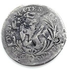 1797 H10c Draped Bust Small Eagle Silver Half Dime  Holed