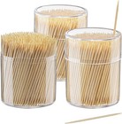 1500 Count Bamboo Wooden Toothpicks Wood Round Single-point Teeth Tooth Picks  