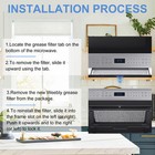 2-pack Microwave Vent Filter 5x7-5 8  -fits Frigidaire   Ge  Replaces Wb06x10608