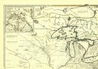 Revolutionary War Map - America French English Establishments - 1756 - 23 X 28