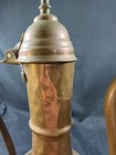 Antique Copper Coffee Tea Pot Dallah Arabic Islamic Brass Handle Hinged Lid Rare