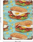 Breakfast Food Sandwich Funny Iron Sign Vintage Tin Signs Wall Hanging Painting 