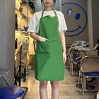 1pc Unisex Chef Adjustable Cooking Apron With Pockets For Kitchen Restaurant